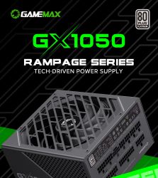GAMEMAX Блок живлення ATX 1050W, 80+ Platinum ,fan 135mm,f ully modular OTP, OCP, SCP, OVP, UVP, OPP GX-1050 PRO BK(ATX3.1PCIe5.1) - Картинка 11