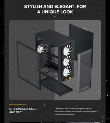 GAMEMAX Корпус комп'ютерний Midi ATX без блока живлення X,M-ATX,ITX. (Support BTF),Tempered Glass,Mesh,USB F46 Dark - Картинка 17