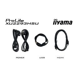 IIYAMA 21.5" 16:9 IPS РК монітор, 1920х1080, 1 мс (MPRT), 300кд/м2, 100 Гц, FreeSync, 1xHDMI 1.4/1xDP 1.2/2 XU2293HSU-B7 - Картинка 12
