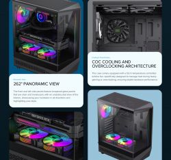 GAMEMAX ������ ����'������� Midi ATX ��� ����� ��������  ATX,ATX, M-ATX,ITX, Tempered Glass,Mesh,USB2.0x1,U Vista COC AB - �������� 14