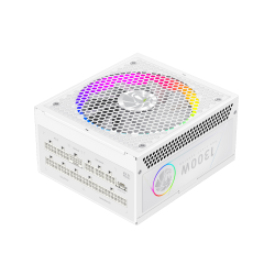 GAMEMAX Блок живлення ATX 3.1 & PCIe5.1_ 1300W, 80+ Plati num,RGB Smart fan 140mm,fully modular ,Japanese 1 RGB PRO 1300P WH - Картинка 3