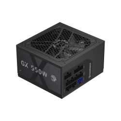 GAMEMAX   ATX 550W, 80+ Gold, 120mm Ultra Sile nt Fan, modular OVP / UVP/ SIP / OCP/ OLP/ OPP/ SC GX 550GF