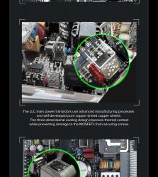 GAMEMAX Блок живлення ATX 750W, 80 Gold,fan 135mm,fully mo dular OPP, OVP, UVP, OCP, OTP, SCP GX-750 PRO BK(ATX3.1PCIe5.1) - Картинка 19