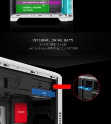 GAMEMAX Корпус Tower ATX без блока живлення, акріл o-ATX, DTX,Mini-ITX, 1*usb 3.0 + 2* usb 2.0 G561E-WH - Картинка 16