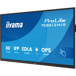 IIYAMA 85.6" 16:9 інтерактивний VA UHD РК дісплей, 24/7, 400 кд/м2, ОС Андроід 14, EDLA, PureTouch-IR тех TE8612MIS-B4AG - Картинка 3