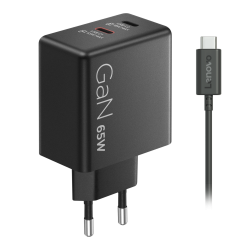 Зарядний пристрій LENOVO Dual USB-C 65W GaN Charger (40AW065BEU) - Картинка 10