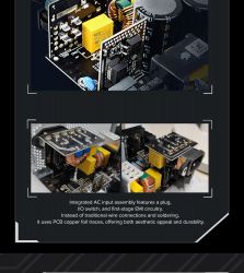 GAMEMAX Блок живлення ATX 750W, 80 Gold,fan 135mm,fully mo dular OPP, OVP, UVP, OCP, OTP, SCP GX-750 PRO BK(ATX3.1PCIe5.1) - Картинка 22