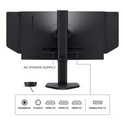 BENQ 24,5" 16:9 Fast TN ����.����������� �� �������, 19 20�1080, 400 ��,  DyAc 2, 3xHDMI 2.0/1xDP 1.2, HAS XL2566X+ Dark Grey - �������� 9