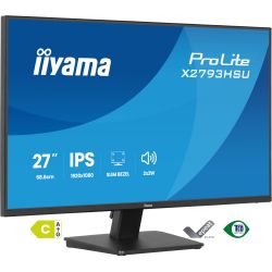 IIYAMA 27" 16:9 IPS РК монітор, 1920х1080, 1 мс (MPRT), 1 20 Гц, 350 кд/м2, Adaptive Sync, 1xHDMI 1.4/1xDP 1 X2793HSU-B1 - Картинка 3