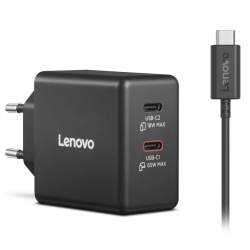 ������� �������� Lenovo Dual USB-C 65W GaN Charger  Black Dual USB-C 65W GaN Black