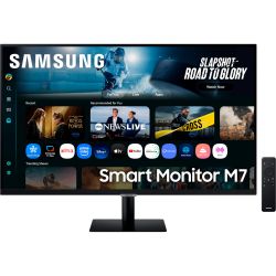 SAMSUNG ������� 4K SMART VA 32",3840*2160,60 ��,USB-C,���� ��� �������  LS32FM702UZXUA