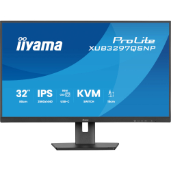 IIYAMA 31.5" 16:9 IPS �� �������, 2560�1440, 1 �� (MPRT),  100 ��, 350 ��/�2, Adaptive Sync, KVM, 1xHDMI 2.0 XUB3297QSNP-B1