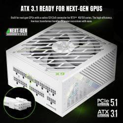 Блок живлення GAMEMAX GX PRO 1050G WH - Картинка 6