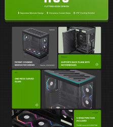 GAMEMAX ������ ����'������� Midi ATX ��� ����� ��������  X,M-ATX,ITX. (Support BTF),Tempered Glass,Mesh,USB N80 BK - �������� 14