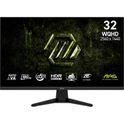 MSI  VA 31.5" WQHD (2560 x 1440) 0.5ms 180Hz 17 8/178/2HDMI/DP/TypeC  MAG 325QF E18V