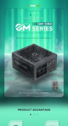 GAMEMAX Блок живлення ATX 1050W, 80 Bronze , fan 140mm,ful ly modularOVP, UVP, OTP, OCP, OLP, OPP, SCP GM-1050 Modular - Картинка 11