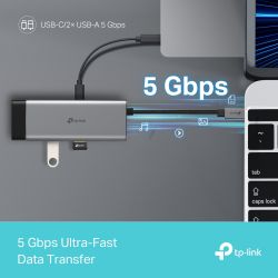 Хаб USB Type-C 5 в 1 TP-Link, UH5020C UH5020C - Картинка 7