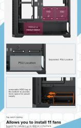 GAMEMAX Корпус Micro ATX без блока живлення , закалене скл о Destroyer MB - Картинка 15