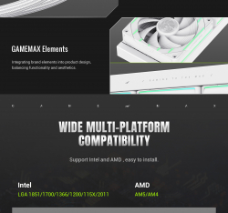 ������� �������� ����������� GAMEMAX HAILSTORM 360 WH - �������� 22