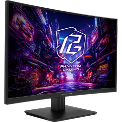 ASROCK iгровий монiтор 27" VA 1500R 180Hz 1ms QHD (2560 x 1440) 2xHDMI(2.0) 1xDP(1.4) 1xHP 2х2W PG27QRT1B - Картинка 2