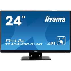 IIYAMA 23.8" 16:9 IPS сенсорний РК монітор, 1920х1080, 75 Гц, проекційно-ємністная технологія, 1xHDMI/2xUSB T2454MSC-B2AG - Картинка 2