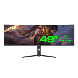 GAMEMAX ������� 49" IPS LED BacklightCurvatureR3800 32:9  5120*1440(60/75/120/144Hz) 178/178 (CR>10) HDMIx GMX49CWQ