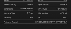 GAMEMAX ���� �������� 700W, 80+ Bronze, fan 120mm  PCIe 5. 1 & ATX3.1, Native 12V-2x6  OPP/OVP/UVP/OCP/SCP/OT VP 700S BK-RGB - �������� 26