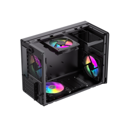 GAMEMAX Корпус Mini Tower без блока живлення U-ATX(244*185 mm), FLEX-ATX(229*191mm)ITX(170*170mm), 1*usb 3. Spark Air BK - Картинка 12