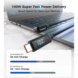 ������ CHOETECH PD100W USB-C to USB-C 1.8m (XCC-1063) - �������� 4