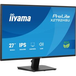 IIYAMA 27" 16:9 IPS РК монітор, 1920х1080, 3 мс (GTG), 12 0 Гц, 350 кд/м2, AdaptiveSync, 1xHDMI 1.4/1xDP 1.2 X2792HSU-B1 - Картинка 2