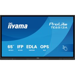 IIYAMA 64.5" 16:9   IPS UHD  , 18/7 ,  450 /2,   14, 8GB/128GB, IR PureTou TE6513A-B1AG