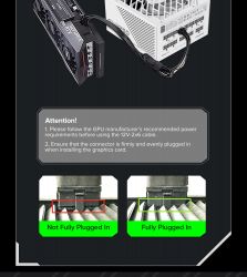 GAMEMAX Блок живлення ATX 1250W, 80+ Platinum ,fan 135mm,f ully modular OTP, OCP, SCP, OVP, UVP, OPP GX-1250 PRO WT(ATX3.1PCIe5.1) - Картинка 24