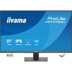 IIYAMA 27" 16:9 IPS РК монітор, 2560х1440, 1 мс (MPRT), 7 5 Гц, 350 кд/м2, Adaptive Sync, 2xHDMI 1.4/1xDP 1. X2797QSU-B1 - Картинка 2