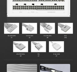 Блок живлення GAMEMAX RGB 1050G WH - Картинка 22