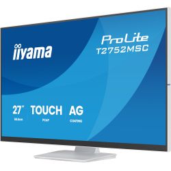 IIYAMA 27" 16:9 IPS сенсорний РК монітор, 1920х1080, прое кційно-ємністна технологія, 1xHDMI/1xDP/2xUSB 3.2, T2752MSC-W1AG - Картинка 4