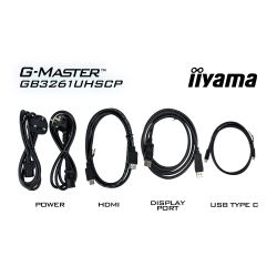 IIYAMA 31.5" 16:9 ігровий VA РК монітор, 3840х2160, 0.6 м с (MPRT), 144 Гц, 400 кд/м2, FreeSync, HDR10, KVM, GB3261UHSCP-B1 - Картинка 9