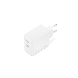 Зарядний пристрій LENOVO Dual USB-C 65W GaN White (G0A6065WEU) - Картинка 4