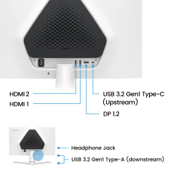 BENQ 24.5" 16:9 IPS ігровий РК монітор, 1920x1080, 220 Гц, 1 мс (GtG), FreeSync, HDRi, 2xHDMI 2.0/1xDP 1. EX251 - Картинка 7