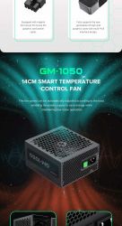 GAMEMAX Блок живлення ATX 1050W, 80 Bronze , fan 140mm,ful ly modularOVP, UVP, OTP, OCP, OLP, OPP, SCP GM-1050 Modular - Картинка 19