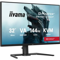 IIYAMA 31.5" 16:9 ігровий VA РК монітор, 3840х2160, 0.6 м с (MPRT), 144 Гц, 400 кд/м2, FreeSync, HDR10, KVM, GB3261UHSCP-B1 - Картинка 2
