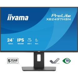 IIYAMA 23.8" 16:9 IPS РК монітор, 1920х1080, 1 мс (MPRT), 100 Гц, 350 кд/м2, Adaptive Sync, 1xHDMI 1.4/1xDP XB2497HSN-B1 - Картинка 2