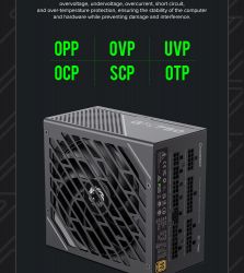 GAMEMAX Блок живлення ATX 750W, 80 Gold,fan 135mm,fully mo dular OPP, OVP, UVP, OCP, OTP, SCP GX-750 PRO BK(ATX3.1PCIe5.1) - Картинка 34
