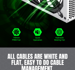 GAMEMAX Блок живлення 850W, 80+ Bronze, fan 140mm OPP/OVP/ UVP/OCP/SCP/OTP/NLP/SIP/OLP/NLO GP-850 White - Картинка 22