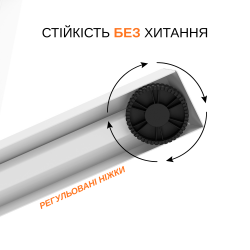 Стіл електричний з регульованою висотою ніжок біли й ITech MT12BW MT12BW - Картинка 6