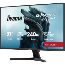 IIYAMA 27" 16:9 ігровий IPS РК монітор, 1920х1080, 0.4 мс (MPRT), 240 Гц, 350 кд/м2, AdaptiveSync/G-Sync, H G2771HS-B1 - Картинка 3