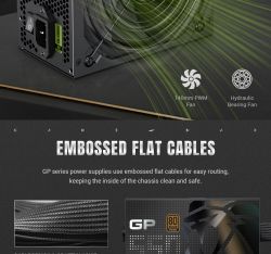 GAMEMAX Блок живлення ATX 550W, 80+ Bronze, 140mm Ultra Si lent Fan OVP / UVP/ SIP / OCP/ OLP/ OPP/ SCP GP 550B - Картинка 21