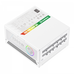GAMEMAX Блок живлення ATX 3.1 & PCIe5.1_ 1300W, 80+ Plati num,RGB Smart fan 140mm,fully modular ,Japanese 1 RGB PRO 1300P WH - Картинка 29