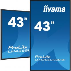 IIYAMA 42.5" 16:9 IPS �� ������, 3840�2160, 24/7, 800 �� /�2, �� Android 11,  2xHDMI 2.0/1xDP/2xUSB 2.0, SP LH4365UHSB-B1 - �������� 5