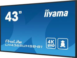 IIYAMA 42.5" 16:9 IPS �� ������, 3840�2160, 24/7, 800 �� /�2, �� Android 11,  2xHDMI 2.0/1xDP/2xUSB 2.0, SP LH4365UHSB-B1 - �������� 3
