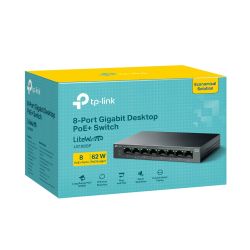Комутатор 8-портовий гігабітний настільний із 8-по ртовим PoE+ TP-Link, LS108GP LS108GP - Картинка 6
